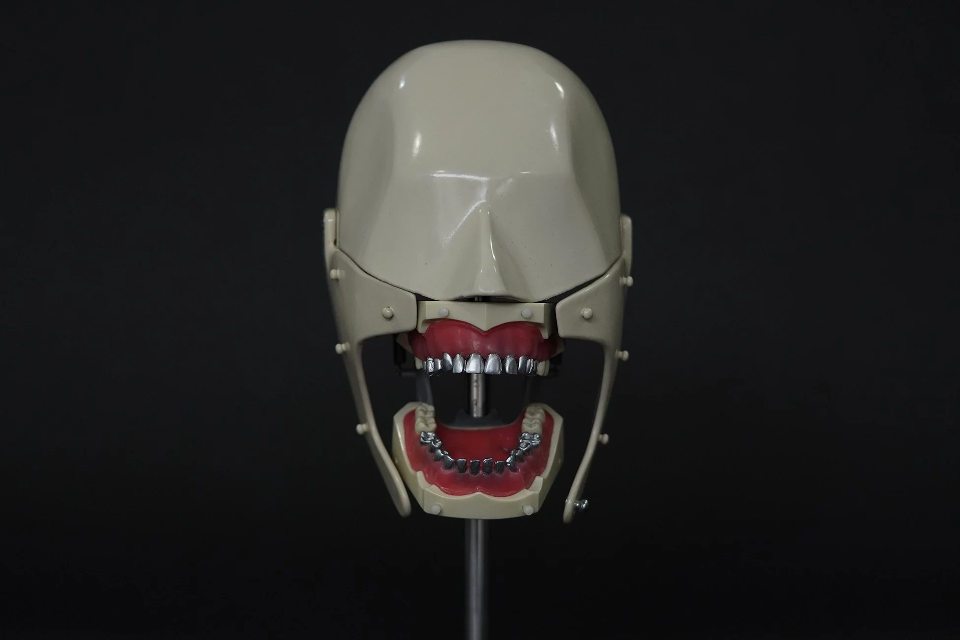 C. 1950 White Phantom with Aluminum Teeth Set — AGENT GALLERY CHICAGO